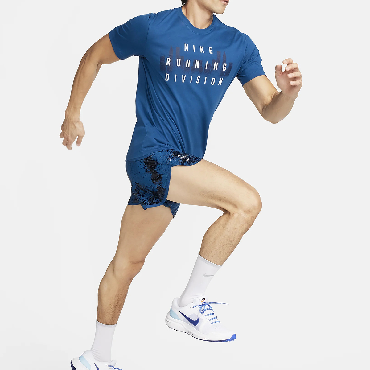 Camiseta Nike Dri-FIT Running Division Masculina Marinho - Compre